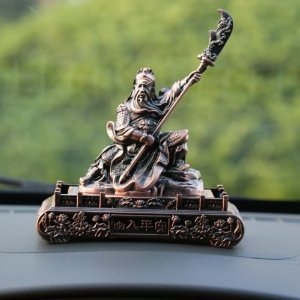 ii 汽車擺件關公 高檔合金車飾擺件 汽車用品 車內裝飾擺件 紅銅色-汽車用品-亞馬遜中國